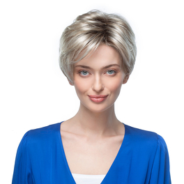 Synthetic wig chestnut brown with roots CORA #830/28/30/4R