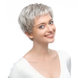 Women's synthetic wig chestnut brown with roots SUGAR #830/28/30/4R