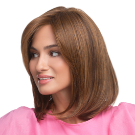 Heat-Resistant Synthetic Dark Brown Wig with Dark Roots TULSI 4/8/4R