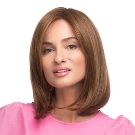 Heat-Resistant Synthetic Dark Brown Wig with Dark Roots TULSI 4/8/4R
