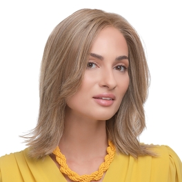 Medium-Length Multi-Tonal Grey Synthetic Wig CATMINT # 101/60/14