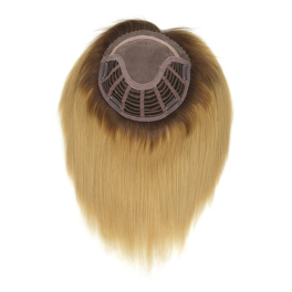 Slavic dark blond natural hair topper with highlights ZOA 20cm #8/12+14/16H