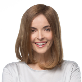 Dark blond topper made from natural Slavic virgin hair AVA 30cm #10