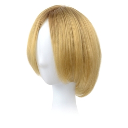 Slavic blonde ombre natural hair topper AVA 15cm #12R+14/16