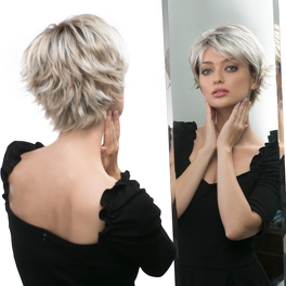 Synthetic blonde wig with roots VIBRANT # 23/66/8R