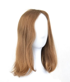 Slavic dark blonde hair topper with highlights STILLA 35cm #8/12+12/14H
