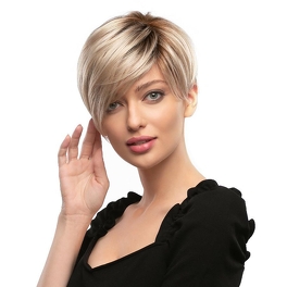 Synthetic pixie bob wig in medium brown with subtle highlights and a natural root CREATIV #5/14/4R