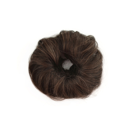 Dark brown hair scrunchie hair tie Slavic virgin hair 19cm LUX BUBBLE ME PLUS #4/6