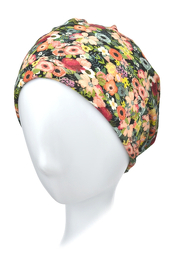 Breezy turban in floral pattern BERGAMO # BM316