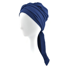 Stylish and trendy navy blue turban VENICE #78 navy blue*