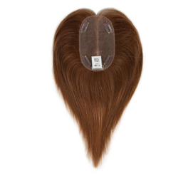 Slavic blonde natural hair topper with warm roots DELMAR 23cm #10R+14/16