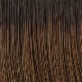 Women's synthetic wig in brown with dark roots in a bob style FRAPPUCCINO SMALL # 6/8/12/4R.