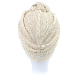 Beige VERBENA Turban with Original Knot # DEC63 + B9