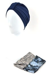 Elegant and flexible navy blue turban OLIVIA # BM20*