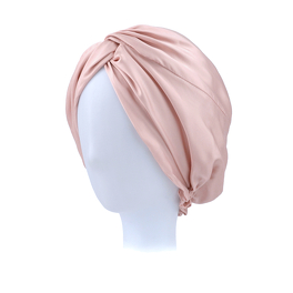 Powder Pink Silk Sleeping Turban LENA # SS3