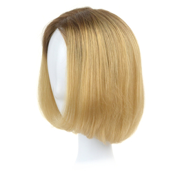 Slavic blonde natural hair topper with ombre root ZOA 20cm #6/8/10R+14/16