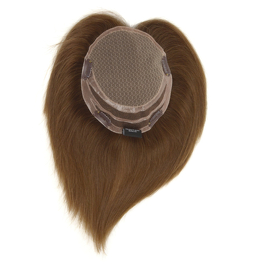 Slavic dark blond natural hair topper ALUNA 23cm #14/16