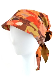 Easy to assemble, lightweight and comfortable multi-colour turban with a visor FELICJA NEW # N07154.