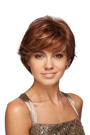 Synthetic Wig Warm Copper Brown with Rooting JOCASTA #27/30/31R