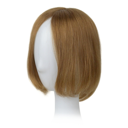 Slavic dark blond natural hair topper with blurred line DALIA 20cm #10