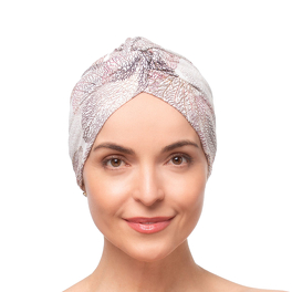 Beige retro turban with patterns ARUBA # SF135+B9
