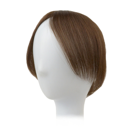 Slavic Hair Natural Topper 18cm Brown DELMAR # Grey 4/6