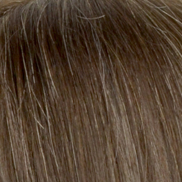 Slavic Hair Natural Topper  Brown 18cm DELMAR # Grey 4/6