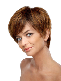 Dark Brown Synthetic Wig with Light Highlights CODI #33/29T