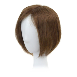 Natural Slavic Hair Topper Warm-toned Dark Brown 20cm STILLA #4/6
