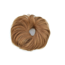 Slavic Virgin Hair Scrunchie Ponytail Wrap Dark Blonde LUX BUBBLE ME #12