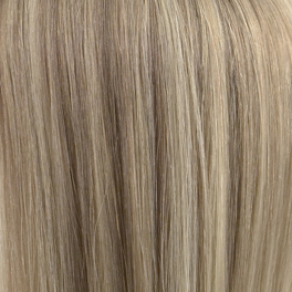Natural Asian Hair Wig Cool-toned Ashy Blonde with Highlights VILI # 10/16+LP14/16ASH H
