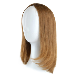 Slavic natural hair topper light brown STILLA 30cm #8/12