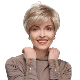 Synthetic wig in ashy blond CAPPUCCINO LARGE # 101/60/14