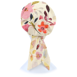 Floral Turban with Tie FELICJA NEW # Q-142