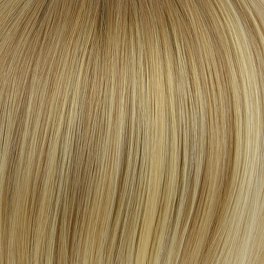 Slavic natural blonde hair topper with highlights ALUNA 18cm #14+16H